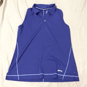 women’s sleveless slazenger golf polo
